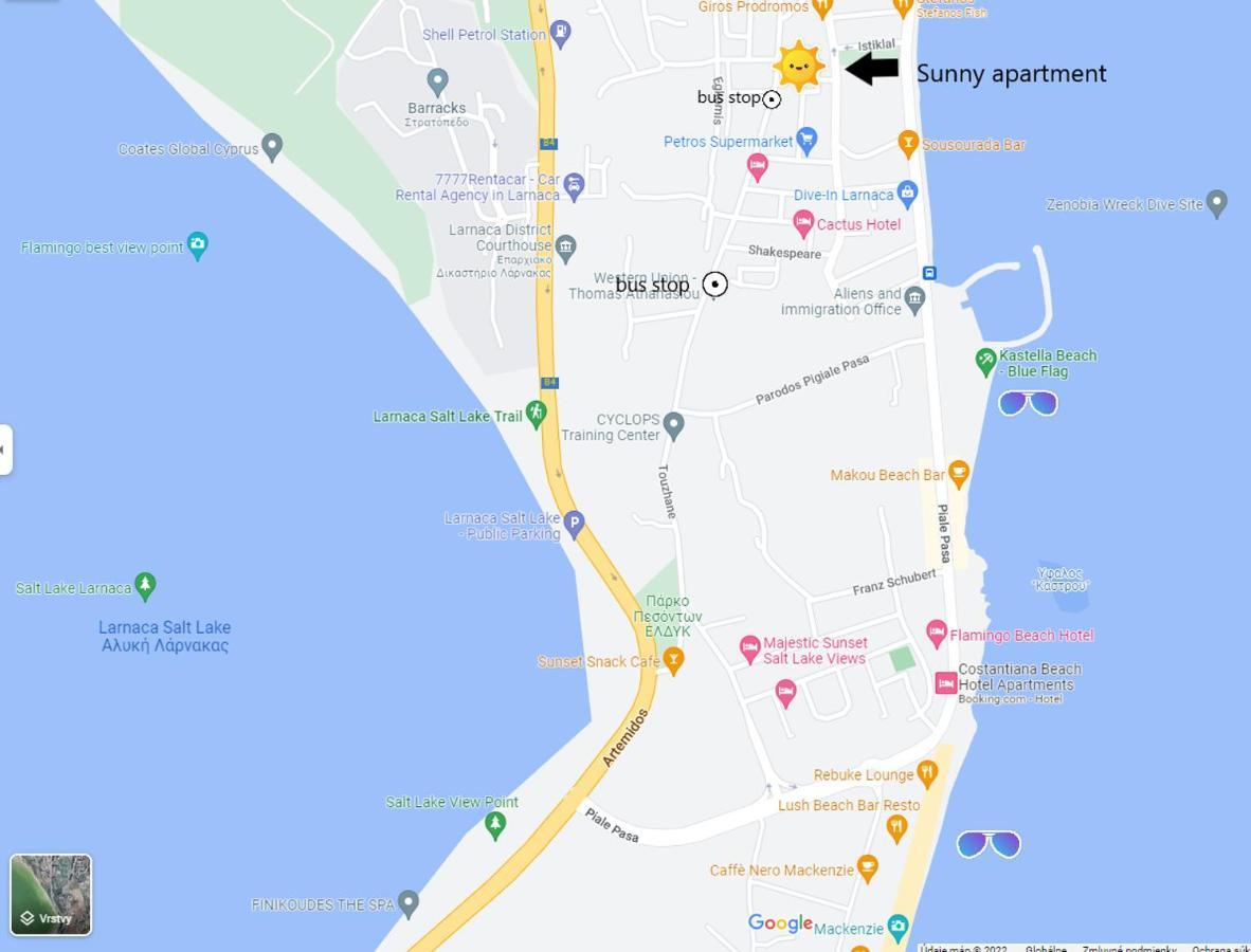 Large Apt 2 Bedrooms Sea View & 2 Balconies Larnaca Dış mekan fotoğraf