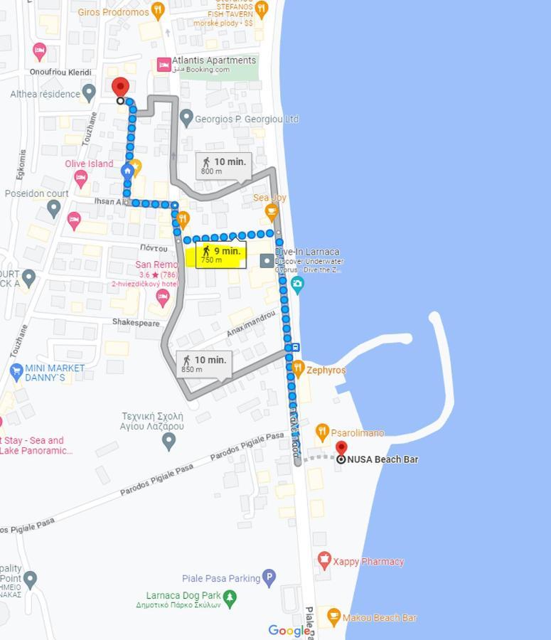 Large Apt 2 Bedrooms Sea View & 2 Balconies Larnaca Dış mekan fotoğraf